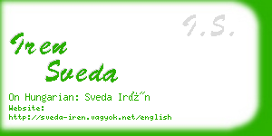 iren sveda business card